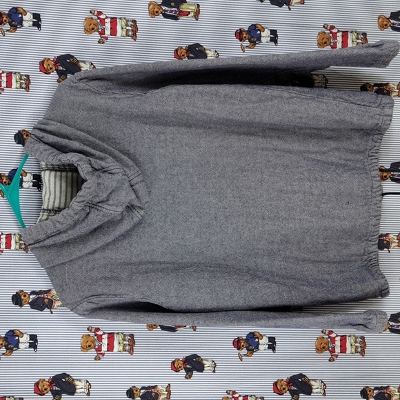 Quicksilver 2012 Women's XS med wash fade denim pullover hooded jacket - Picture 4 of 8